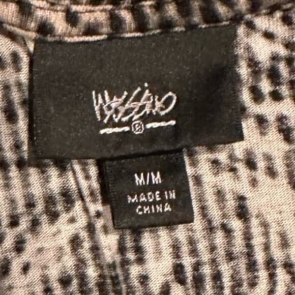 Wassio Black and Beige Scoop Neck Sleeveless Blouse - Picture 3 of 3